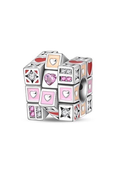 Choice1 W-PAC1720 Original S925 Silver Plated Colorful Love Cube Charms Beads...