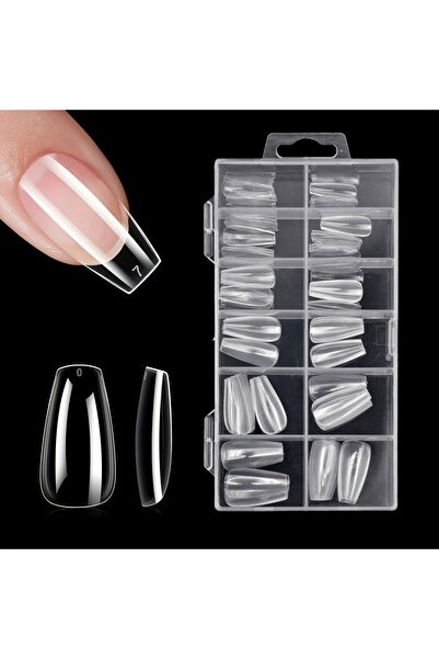 Choice مجموعة أطراف أظافر شفافة من كوفين-إم، مكونة من 120 قطعة، من كوفين، لوز...