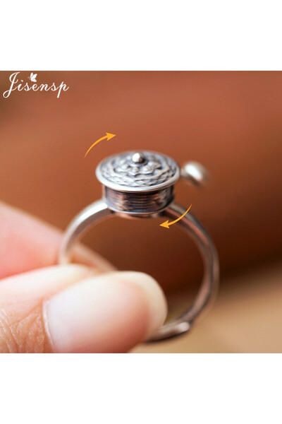 Choice خاتم قابل للتغيير مقاس 330 على شكل زهرة ورد بوهيمية، خواتم فيدجيت سبين...