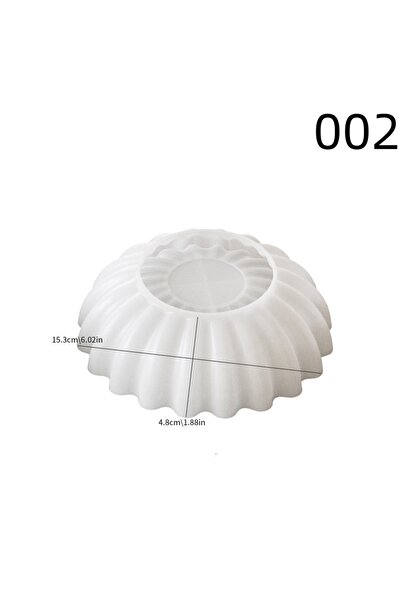 Choice 2 وعاء تخزين الدانتيل DIY قوالب السيليكون الجبس قاعدة شمعة الفخار لوحة موجة قابلة للطي سطح المكتب الجدول.