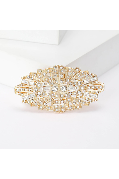 Choice بروشات زفاف عصرية مرصعة بأحجار الراين من Golden4090، بتصميم زهور أنيق،...