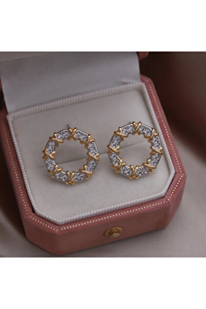 Choice Silver Plated Korean new design fashion jewelry two-color plated round...