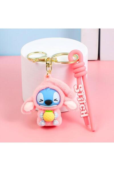 Choice مجموعة هدايا سلسلة مفاتيح ليلو وستيتش KC4654 بطول 6 سم (ربع قطعة) - سل...