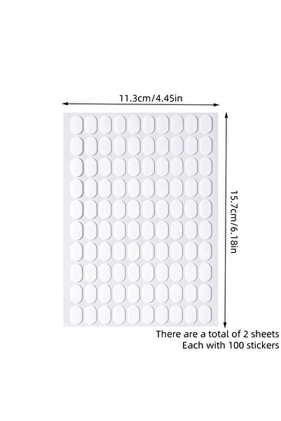 Choice 200 قطعة من شريط لاصق مزدوج الجوانب لدعم الأظافر، شريط لاصق شفاف لا يت...