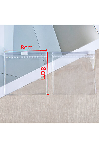 Choice 10pcs 8x8cm 10Pcs Thicken Zipper Bag Transparent Plastic Bag Anti Oxid...