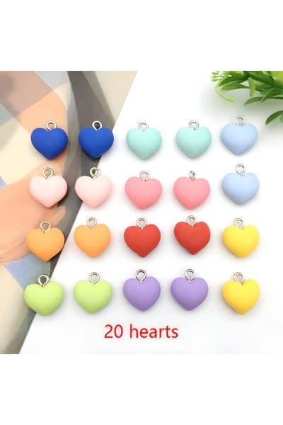 Choice SN148-20 قطعة من 5/20 قطعة من حُلي قلب الراتنج - إكسسوارات قلادة وسوار...