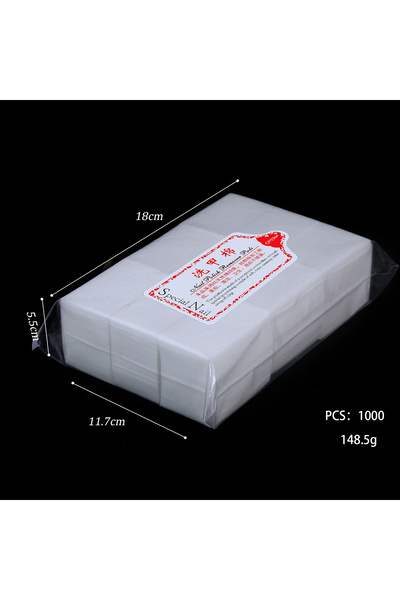 Choice 1000 قطعة مناديل أظافر احترافية من القطن بنسبة 100% خالية من الوبر لإز...