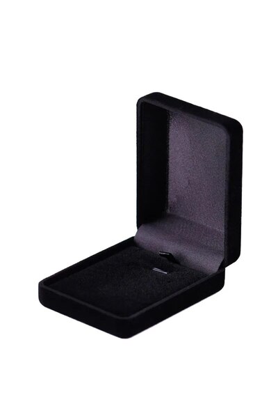 Choice صندوق قلادة العروس باللون الأسود بالكامل للبيع بالجملة من المخمل عالي ...