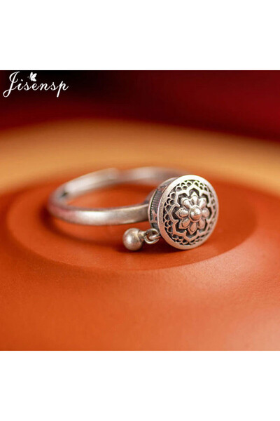 Choice حلقات Jisensp Vintage Mandala Flower Fidget قابلة للتغيير في الحجم 330...
