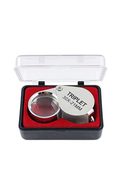 Choice Silver Pocket Jewelry Loupe Jewelers Diamond Eye Magnifying Glass Magn...