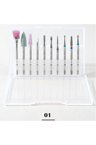 Choice3 مثقاب-WG02-10 قطع-ZH1 10 قطع/صندوق قواطع أظافر متعددة الوظائف رؤوس مث...