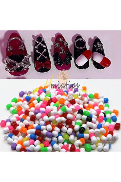 Choice النوع الأول - مزيج 30 قطعة من كبسولات حبوب منع الحمل الراتنجية زينة أظ...