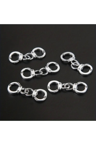 Choice 10 قطع من سبائك الفضة العصرية الملونة أصفاد موصلات سحر DIY قلادة سوار ...