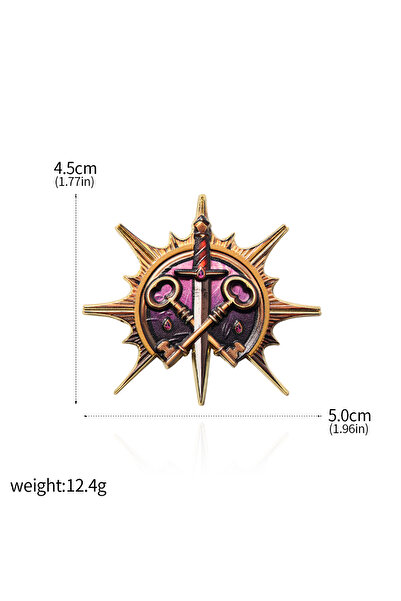 Miniso X00453-08 لعبة Baldur's Gate 3 بروش بربري بالادين روغ ماج شاعر وارلوك محارب لعب الأدوار