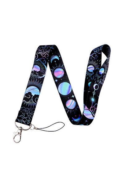 Choice 5 مراحل وجه الشمس والقمر حزام الرقبة سلسلة مفاتيح غطاء بطاقة الهوية حا...