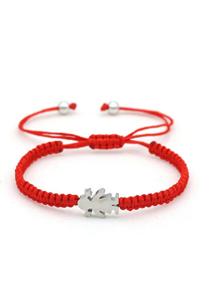 Choice سوار قابل للتعديل من الفولاذ المقاوم للصدأ باللونين الأحمر والفضي للفت...