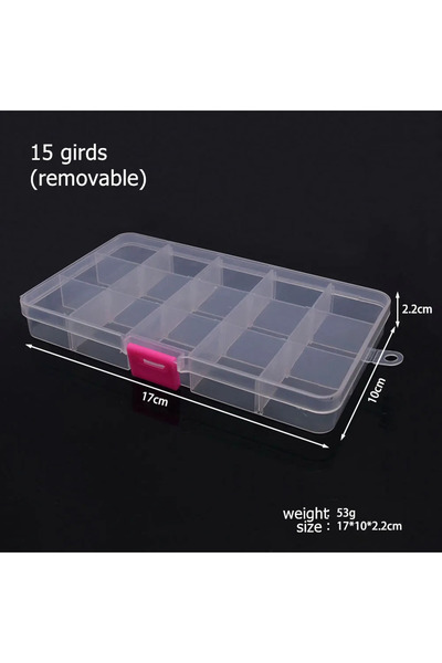 Choice 15 girds removable 6-32 Compartments Plastic Storage Box Organizer Jew...