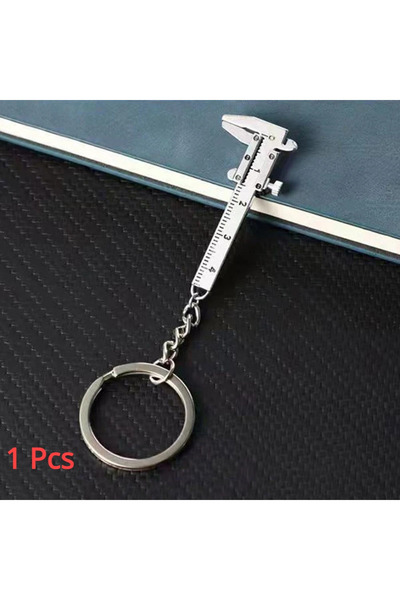 Choice سلسلة مفاتيح معدنية صغيرة محمولة لقياس المجوهرات وفرجار صغير - أدوات اصنعها بنفسك