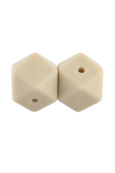 Choice 14 مم 20 قطعة من حبات السيليكون السداسية البيضاء من نافاجو 14 مم، حبات...