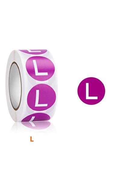 Choice بنفسجي - كبير 500 قطعة/لفة ملصقات مقاسات الملابس ملصقات ملونة مقاسات ا...