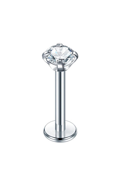 Choice 1.2x6x3mm فضي D 1 قطعة من الفولاذ المقاوم للصدأ ثقب الأذن تراجوس هيليك...