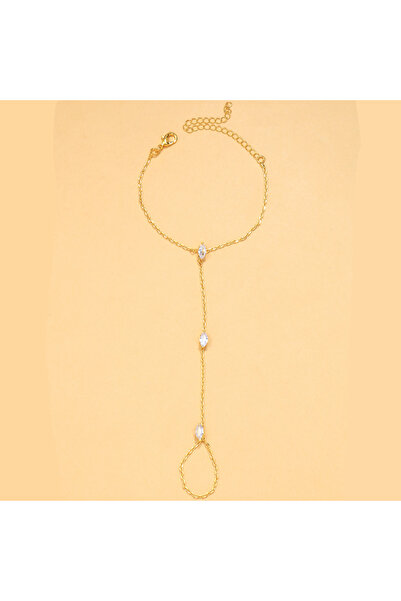 Choice سوار كريستالي ذهبي اللون 2025 للحفلات البوهيمية على شكل معينات من الكر...