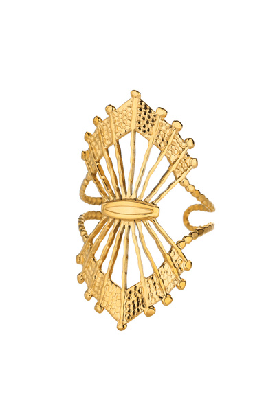 Choice خواتم هندسية للنساء من الفولاذ المقاوم للصدأ، لون ذهبي، قابلة للتعديل،...