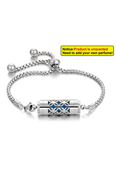 Choice XL105-7 سوار معصم من الفولاذ المقاوم للصدأ للعلاج بالروائح العطرية سلس...