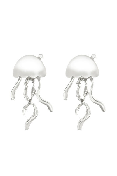 Choice silver color Korean Accessories for Women Deep-Sea Jellyfish Stud Earr...