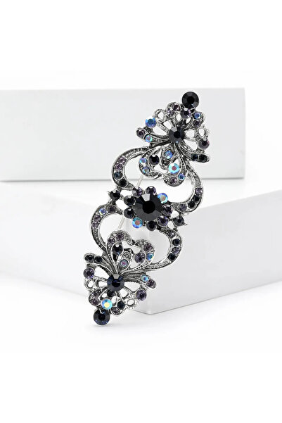 Choice بروشات زفاف عصرية مرصعة بأحجار الراين من بلو 3807، بتصميم زهور أنيق، م...