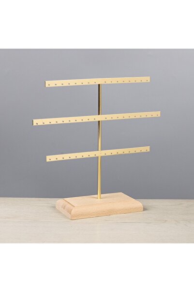 Choice حامل عرض أقراط من جولدن فاشون، 52 فتحة، قلادة معدنية، سوار، خلخال، أقر...