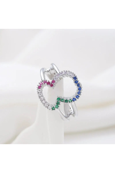 Choice AJZ04241-2 خواتم دب عتيقة للنساء على شكل حيوان لطيف من النحاس الأصفر خ...