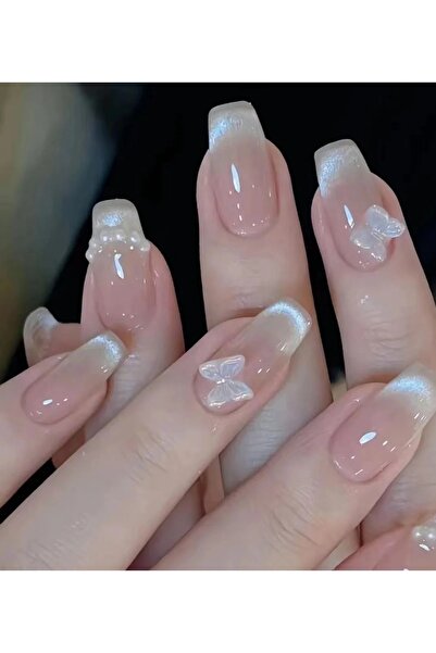 Choice ZZMD-S 10 قطع من أظافر الفراشة المزيفة المصنوعة يدويًا بتقنية العلاج ا...