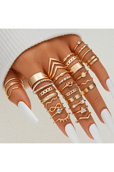 Choice AYA5998701 مجموعة من 58 خواتم على شكل قلب عتيق على شكل ثعبان وفراشة لل...