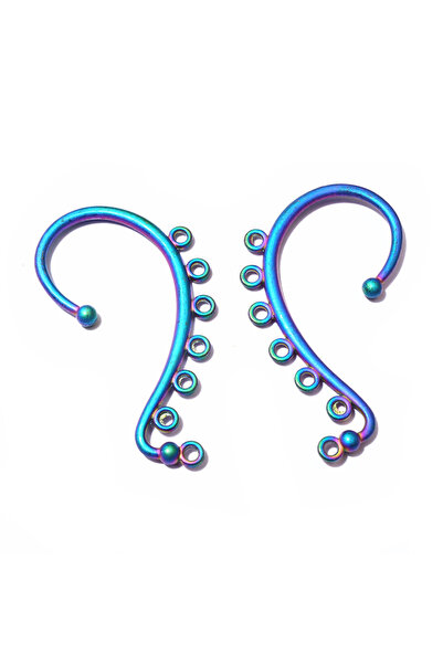 Choice Colorful 10pcs 60x36mm DIY Earrings Hair Jewelry Making Gold Silver Co...