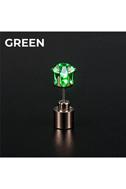 Choice ED179 2 قطعة أقراط أذن مضيئة LED براقة كورية من فلاش الزركون أقراط أذن...