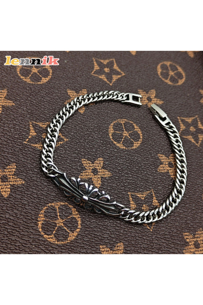 Choice سوار LENNIK من الفولاذ المقاوم للصدأ للرجال، طراز 1، بدون بهتان، بسيط ...
