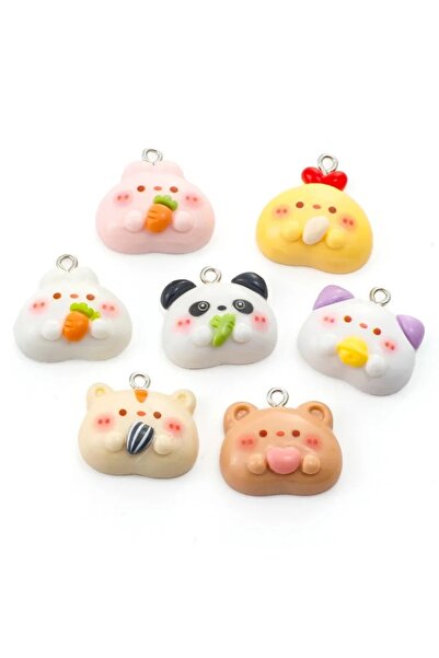 Choice 10 قطع مزيج 10 قطع من المعلقات الراتنجية الحيوانية اللطيفة على شكل بان...