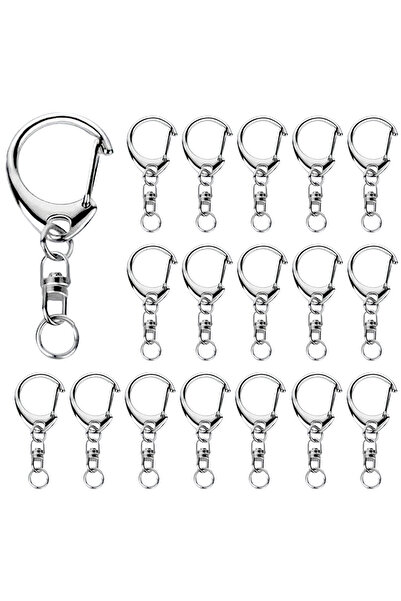 Choice3 50 Sets Silvery 10/25/35/50 Sets Lobster Claw Clasps for Keychain Cli...