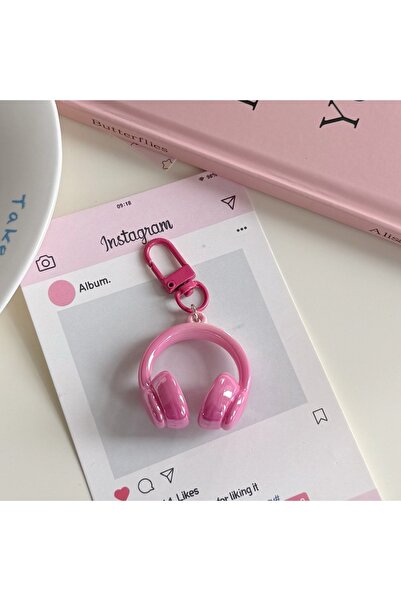Choice pink Earphone Shape Keychain Pendant Mobile Phone Chain Earphone Charm...