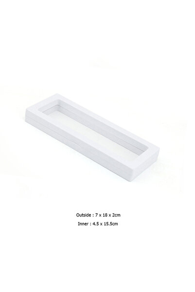 Choice 5 قطع بيضاء 7x18 سم فيلم البولي ايثيلين صندوق تخزين المجوهرات 3D علبة ...