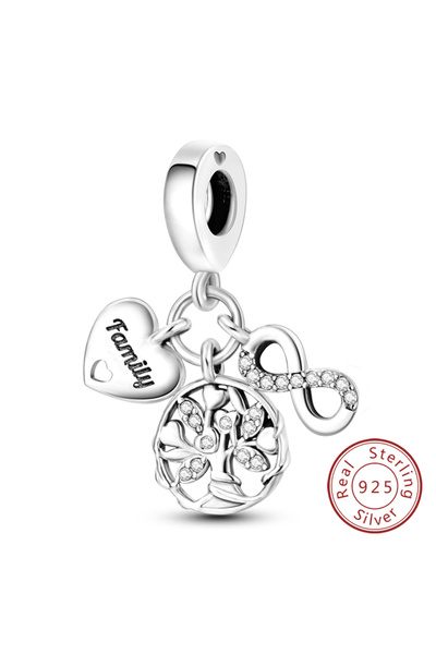 Choice KTC493 قلادة سحرية من الفضة الإسترلينية 925 على شكل شجرة الحياة وحب ال...