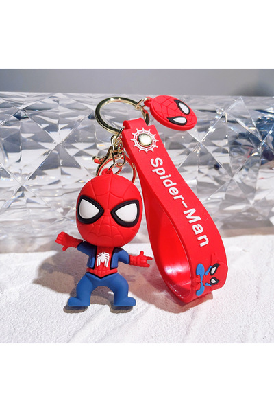 Choice 46 سلسلة مفاتيح ديزني أفينجرز مارفل سبايدرمان سلسلة مفاتيح لطيفة حقيبة قلادة مجوهرات مفتاح البطل الخارق H