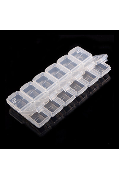Choice Clear 12 Compartments Plastic Rhinestone Organizer Container Case, Nail Art Tool Jewelry Storage Box