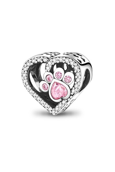 Choice KTC048 دلايات وردية أصلية من الفضة الإسترلينية عيار 925 على شكل قلب وق...