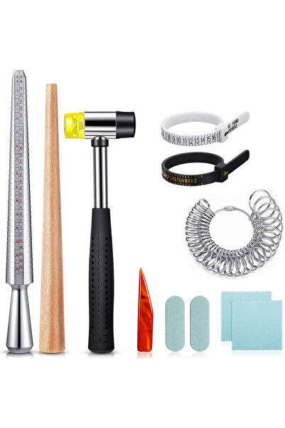 Choice 11 قطعة من مجموعات حلقات الماندريل الأمريكية البريطانية مقاس 1-13 مع أ...