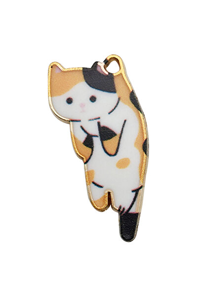 Choice 15151-10 قطع 10/12 قطعة قلادات قطط مطبوعة بالمينا - لوازم صنع المجوهرا...