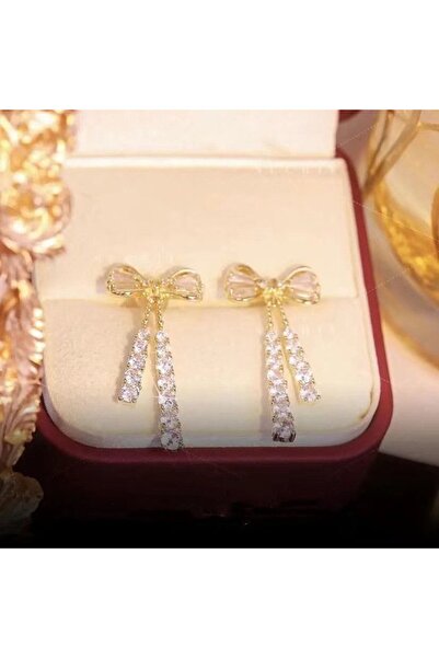 Choice AEH60594 أقراط متدلية على شكل عقدة على شكل فيونكة للنساء أنيقة باللون ...