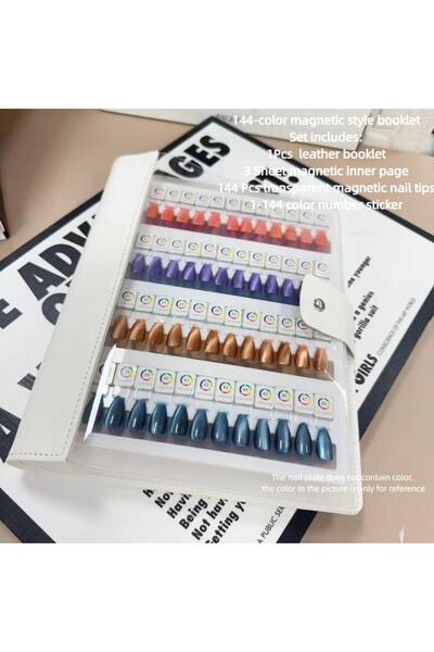 Choice كتاب تخزين عينات طلاء الأظافر المغناطيسي C 48/96/144/192 ألوان، كتاب ت...