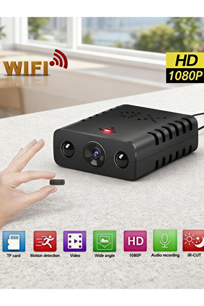 Electronic SPY كاميرا ويب لاسلكية مخفية بتقنية الواي فاي بدقة 1080 بكسل عالية الوضوح - صغيرة الحجم، تعمل بالكهرباء، مزودة بخاصية كشف الحركة والرؤية الليلية